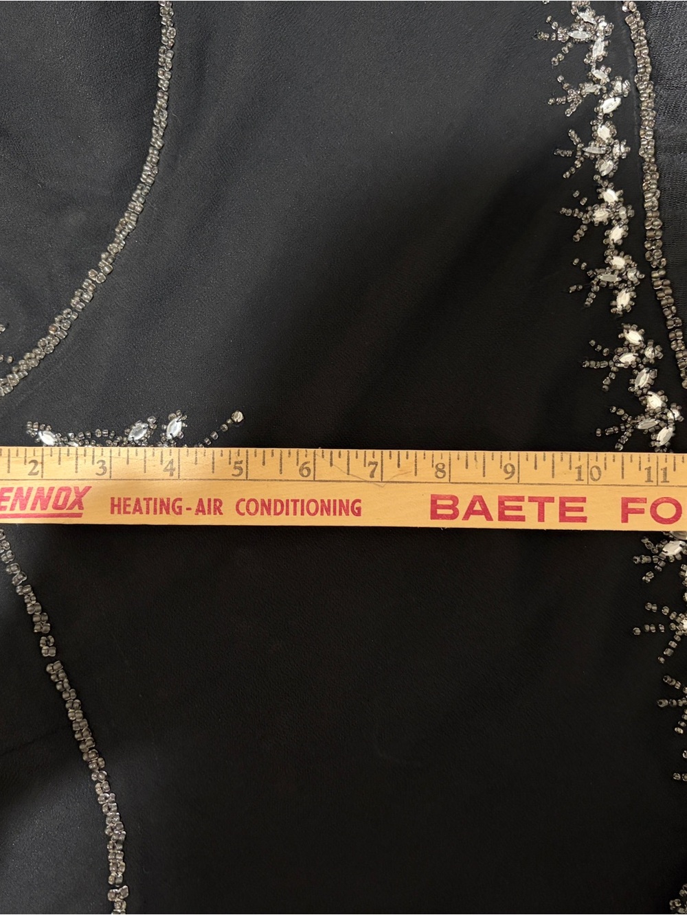 Embellished Black Beaded Mesh Camisole - Picture 11 of 16